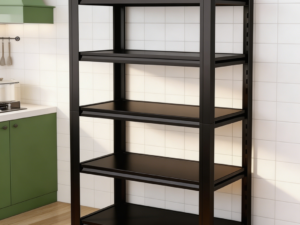 4-Tier Rolling Baker’s Rack with Pull-Out Shelf  Kitchen Cart