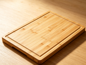 Large Bamboo Board Side Handles Juice Grooves